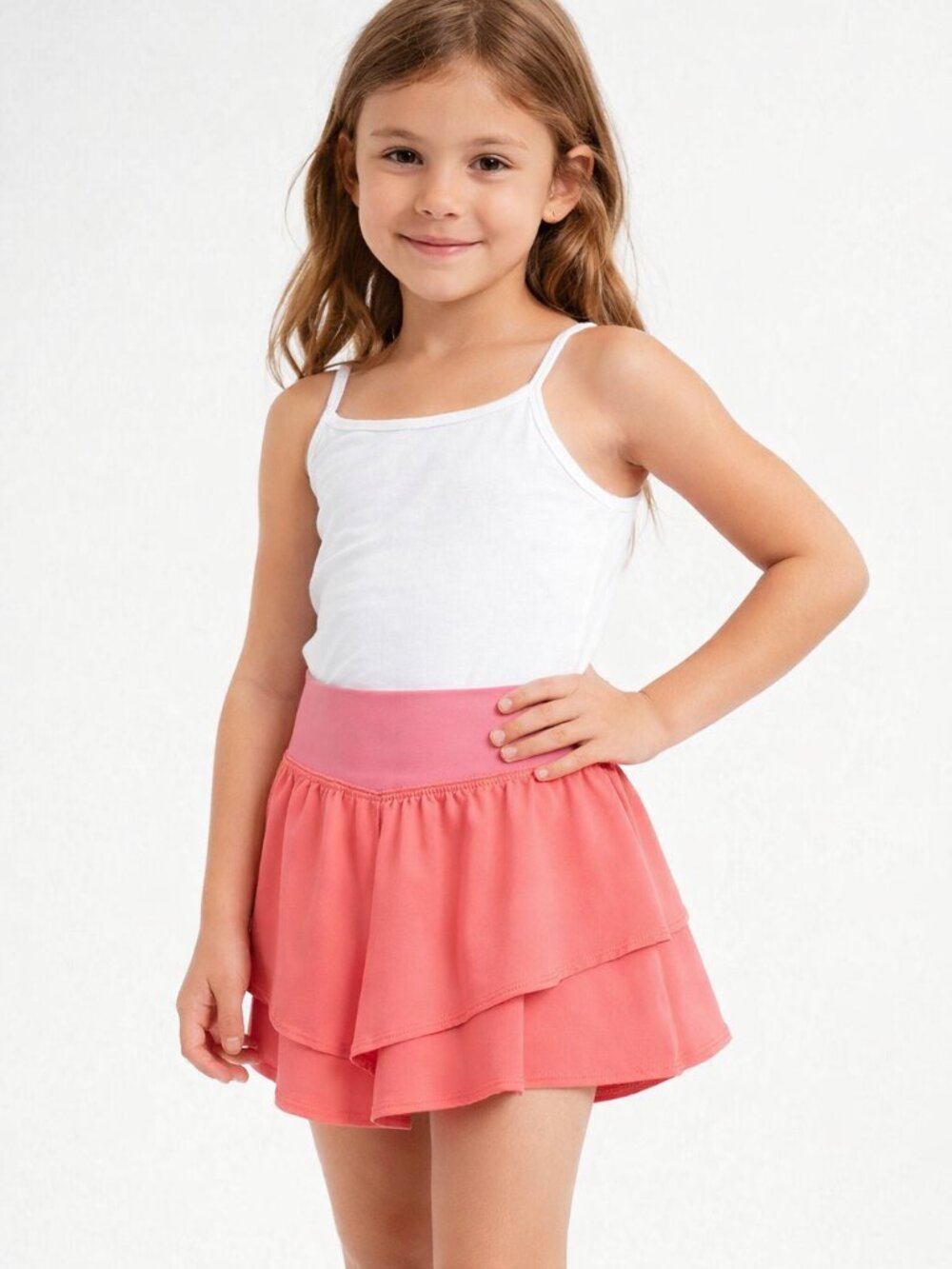 OFFLINE by Aerie Real Me Flirty Skort Coral Pink XS High-Waist Active